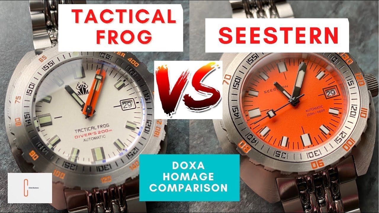 Seestern vs Tactical Frog Doxa Sub 300 Homage comparison review. Which one  is best for you? HD