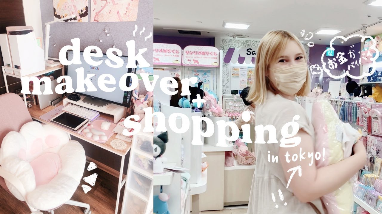 my tokyo life 🇯🇵 | desk makeover ✨ (setup for grad school!) and japanese fashion shopping!! 🛍