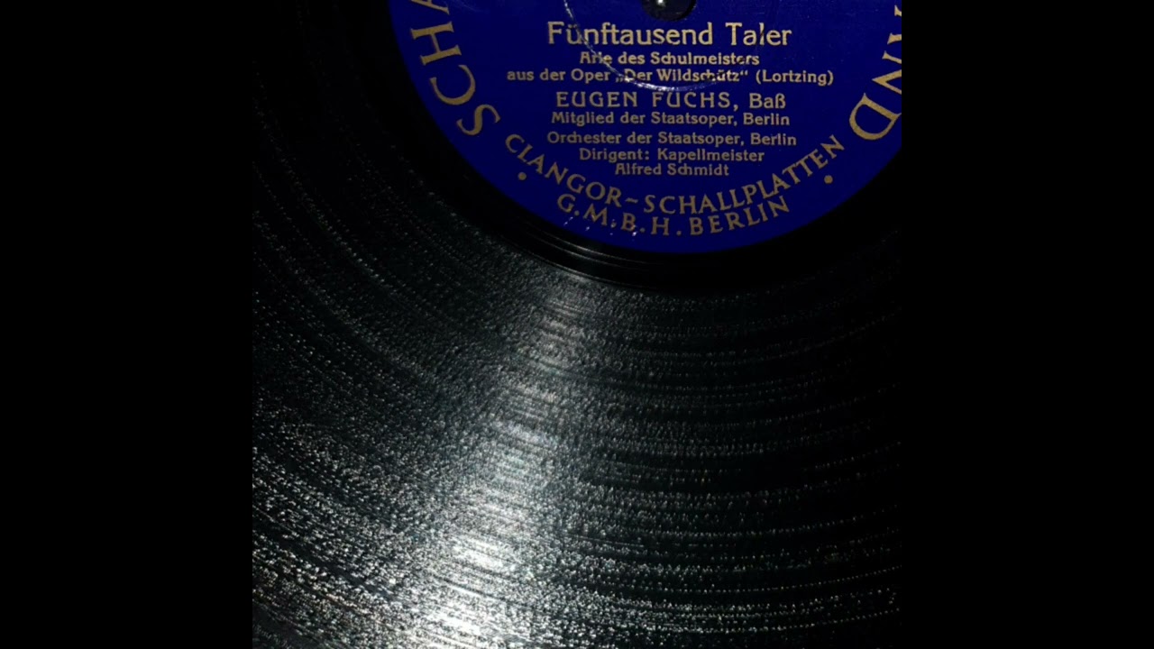 Fünftausend Taler (EUGEN FUCHS) - MD 9663 - SHELLAC 78RPM