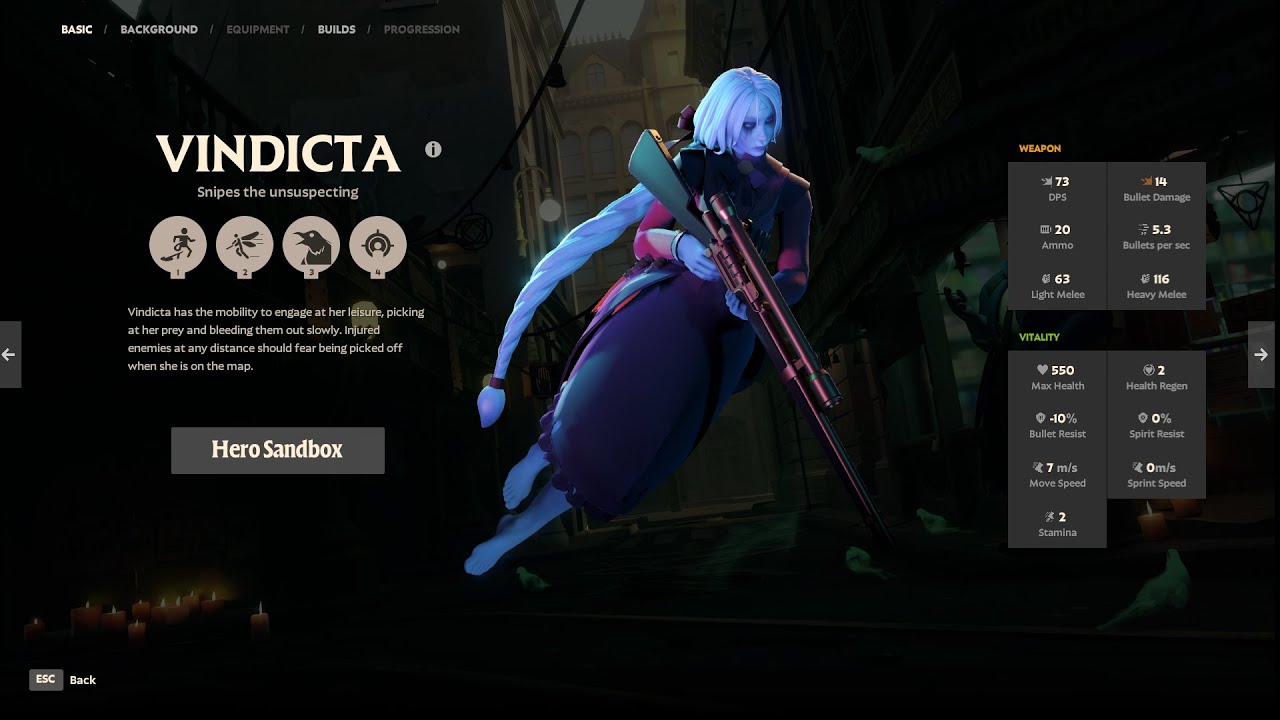 Deadlock - gamplay Vindicta