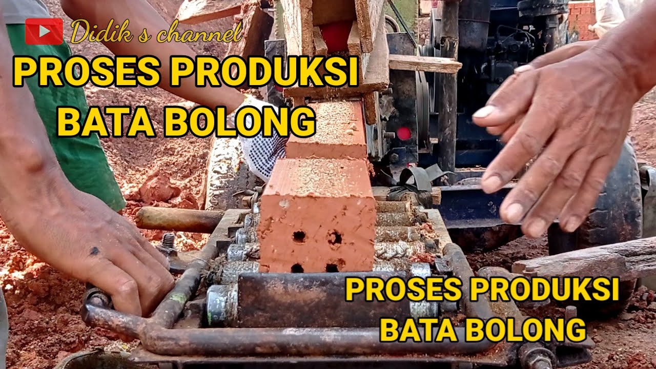 Proses produksi bata bolong