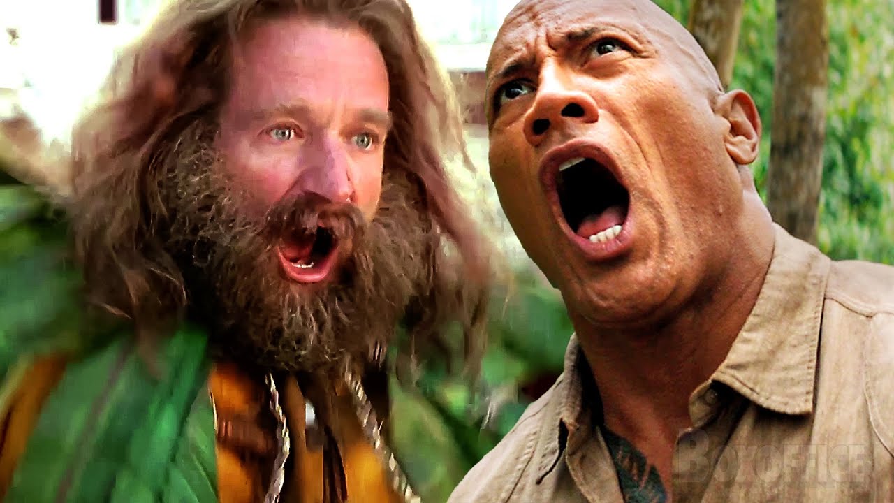 ザ・ロック VS ロビン・ウィリアムズ｜『ジュマンジ・サーガ』名場面集 ⚡ 4K