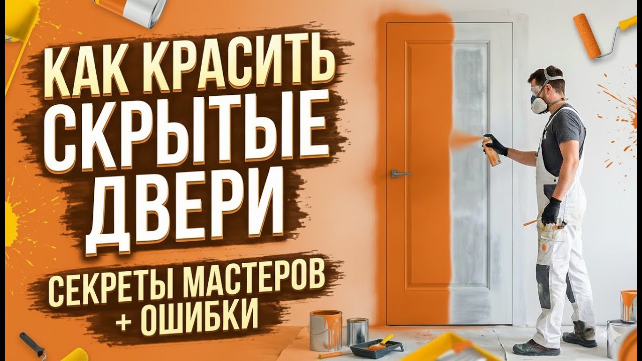 КАК КРАСИТЬ СКРЫТЫЕ ДВЕРИ?!