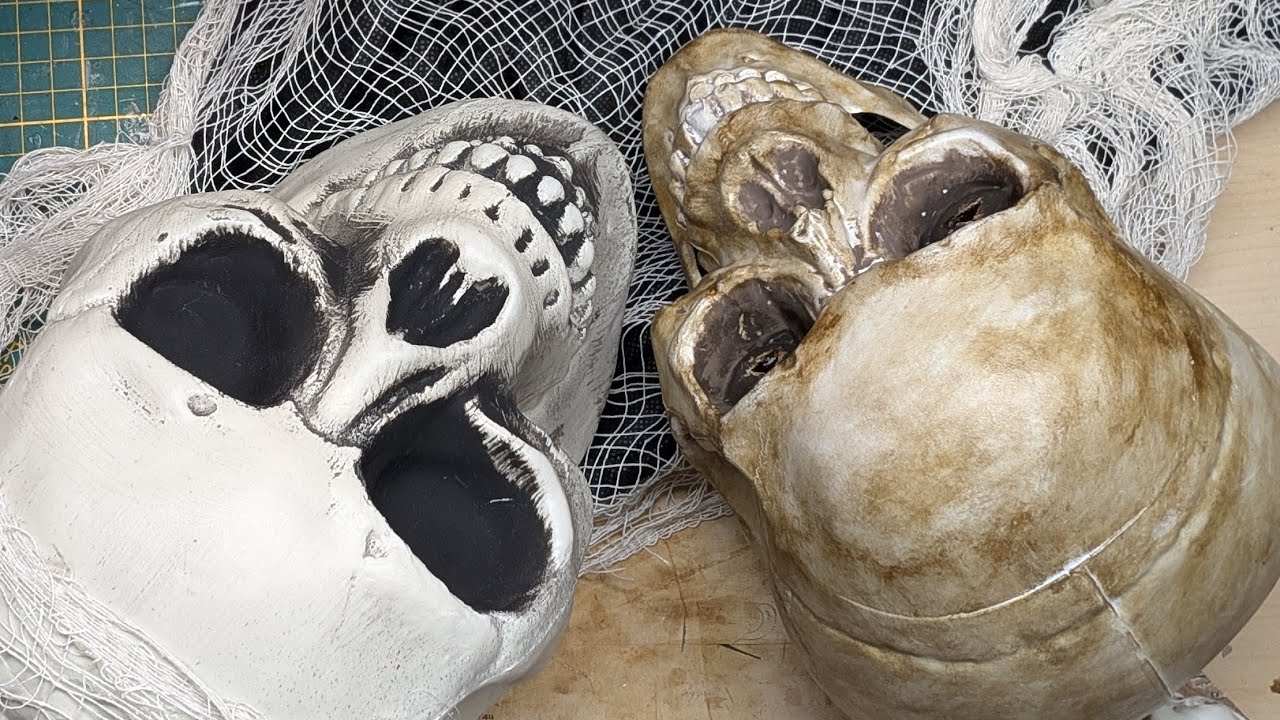 Skelette einfärben mit Alkohol inks