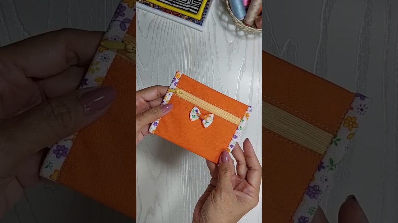 DIY Cute Zipper Pouch / Coin Purse Wallet | Zipper Pouch Sewing Tutorial