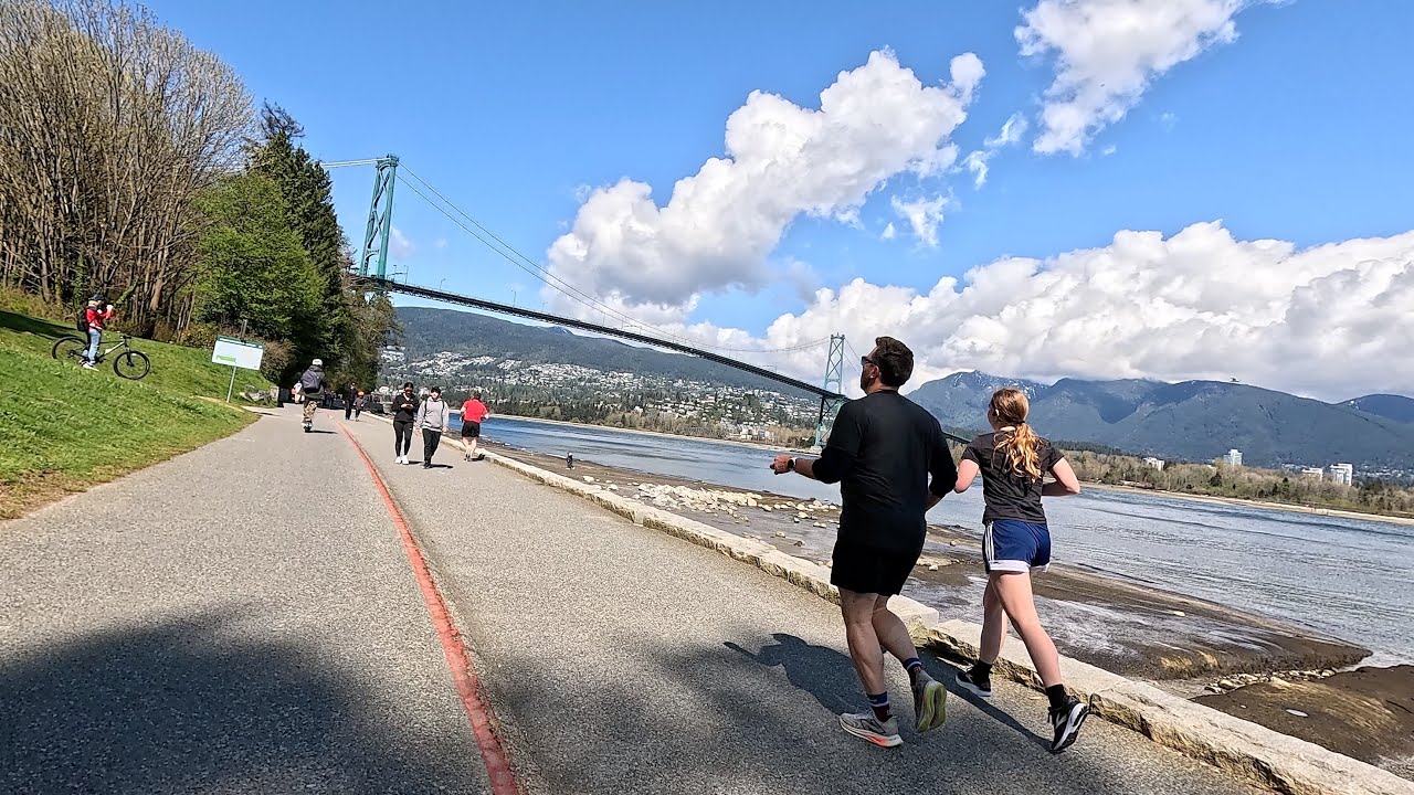 VANCOUVER CANADA - ULTIMATE BIKING UTOPIA CITY - SUPER BIKE RIDE around STANLEY PARK