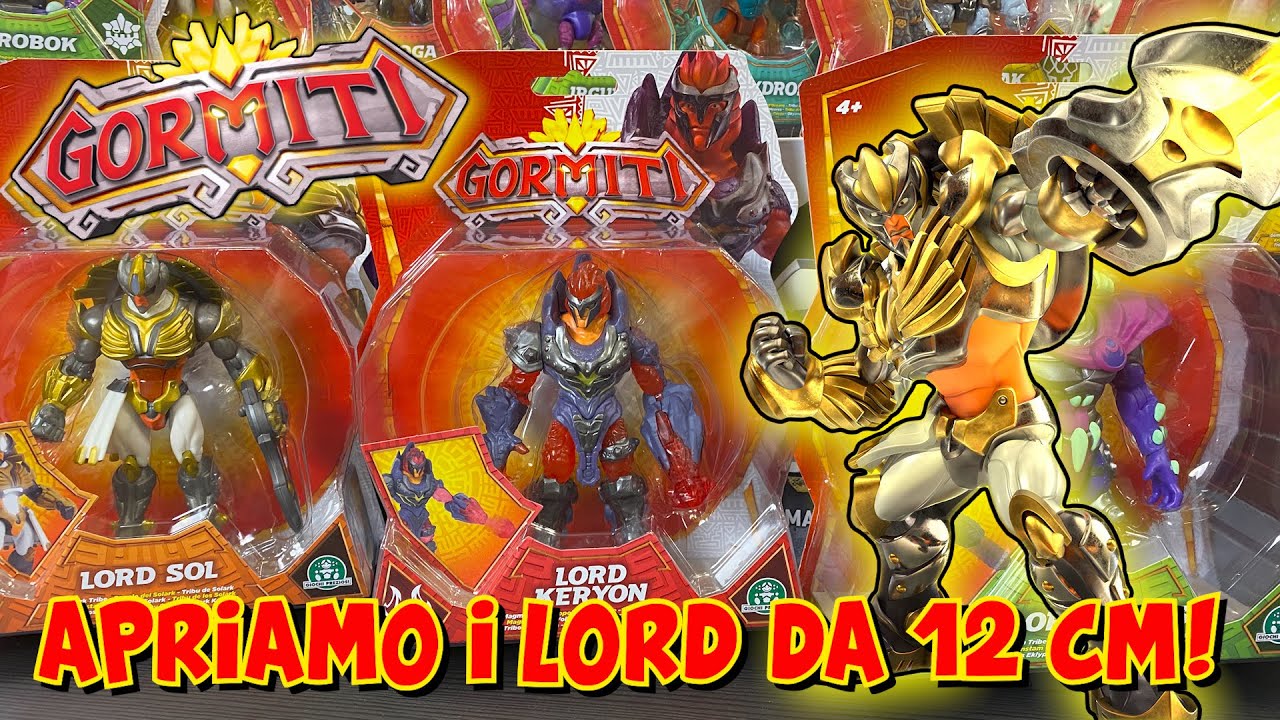GORMITI ALFA - APRIAMO I LORD DA 12 cm! SOL, EKLOS & KERYON! Giochi Preziosi