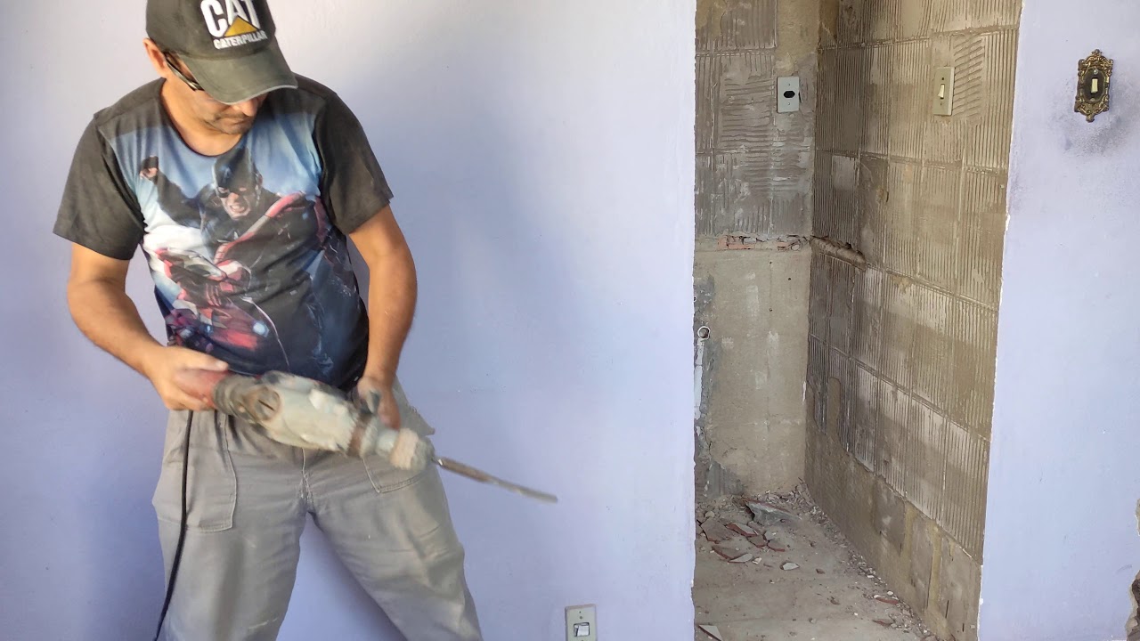retirando piso com martelete Einhell RT RH32 f&aacute;cil 👍