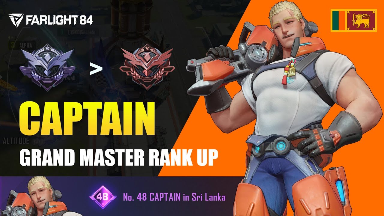 Farlight 84 with Captain | GRANDMASTER RANK UP | 48th Captain in Srilanka Farlight 84, guide