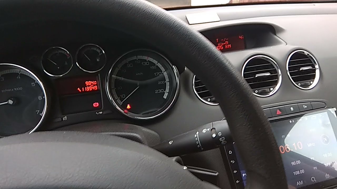 Устранение неисправности на Пежо 308 под названием Antipollution fault