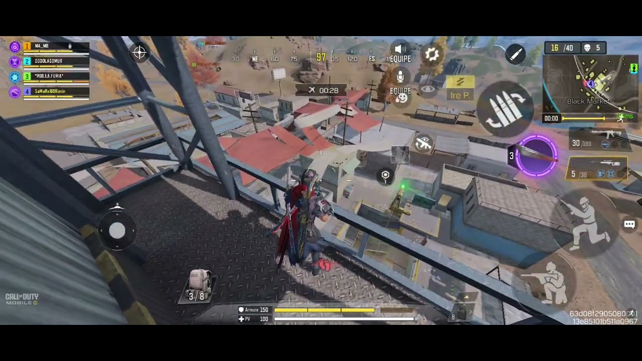 Call of duty mobile : partie sur Isolated 👈🫡🥷