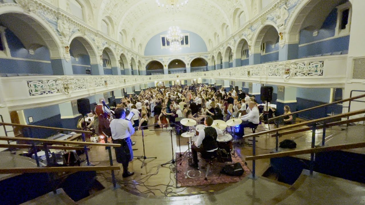 Playing my bagpipes at the beautiful Oxford Town Hall!