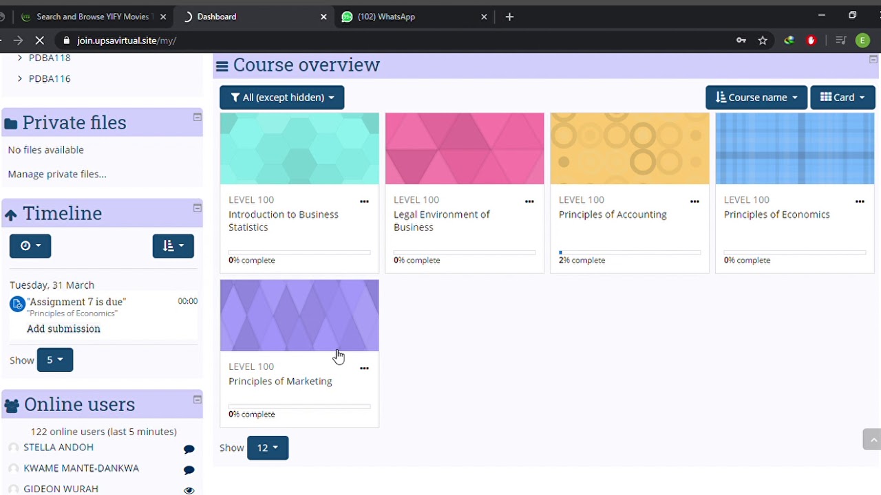 How to submit an assignment using UPSA E Learning Platform and other universities[UCC]