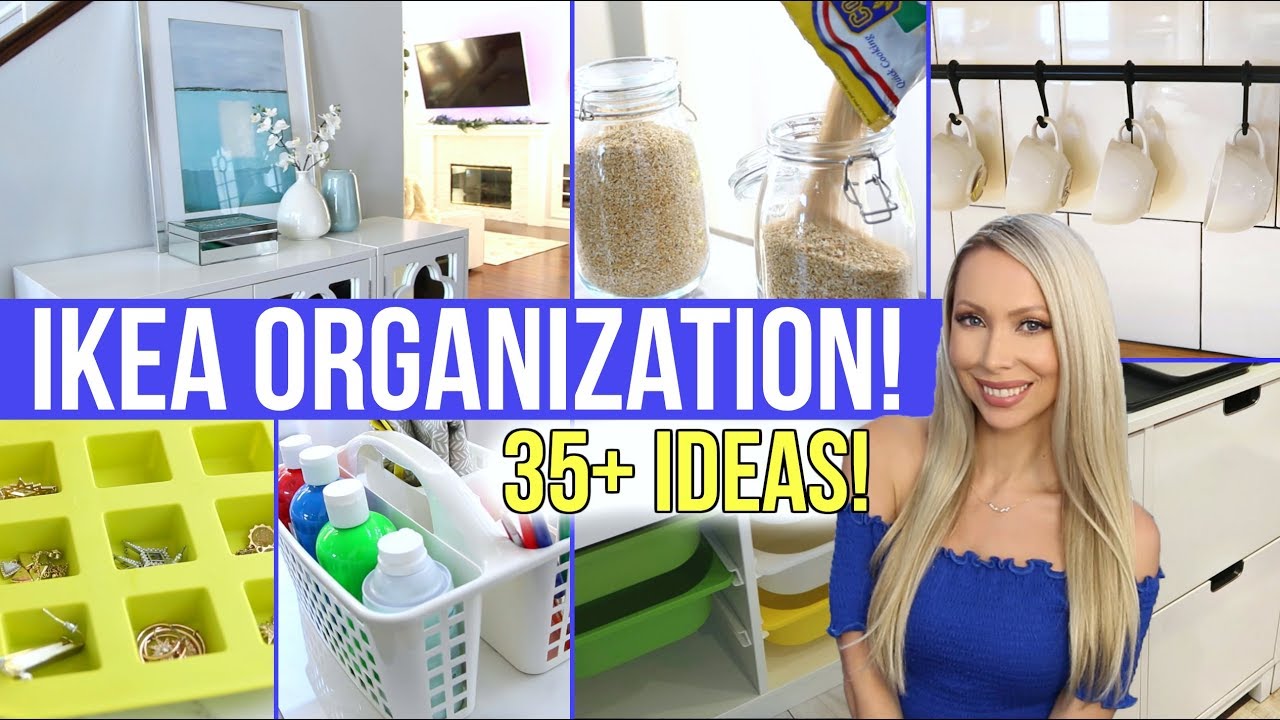 35+ IKEA ORGANIZATION IDEAS! Affordable Organization!
