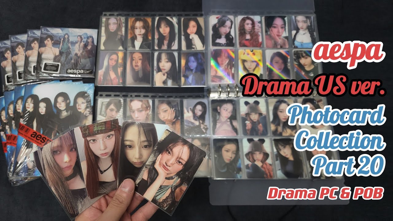 [Photocard] AESPA - Photocard Collection (Part 20) + DRAMA US Album Unboxing