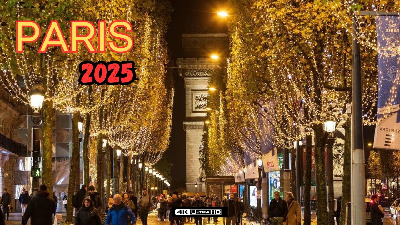 Christmas Magic on Champs-Élysées: Paris Lights Up for the Holidays!