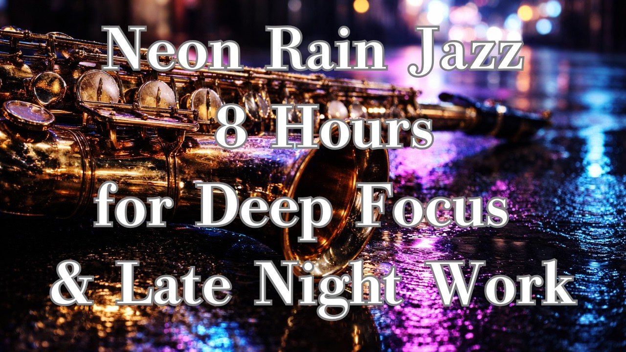 Neon Rain Jazz – 8 Hours for Deep Focus & Late Night Work