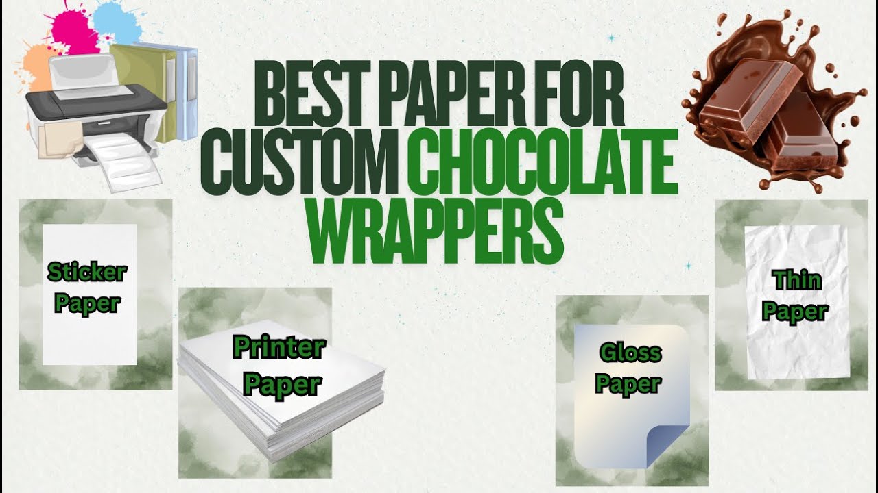 🎨🍫Best Paper for Custom Chocolate Wrappers 🍬🍫
