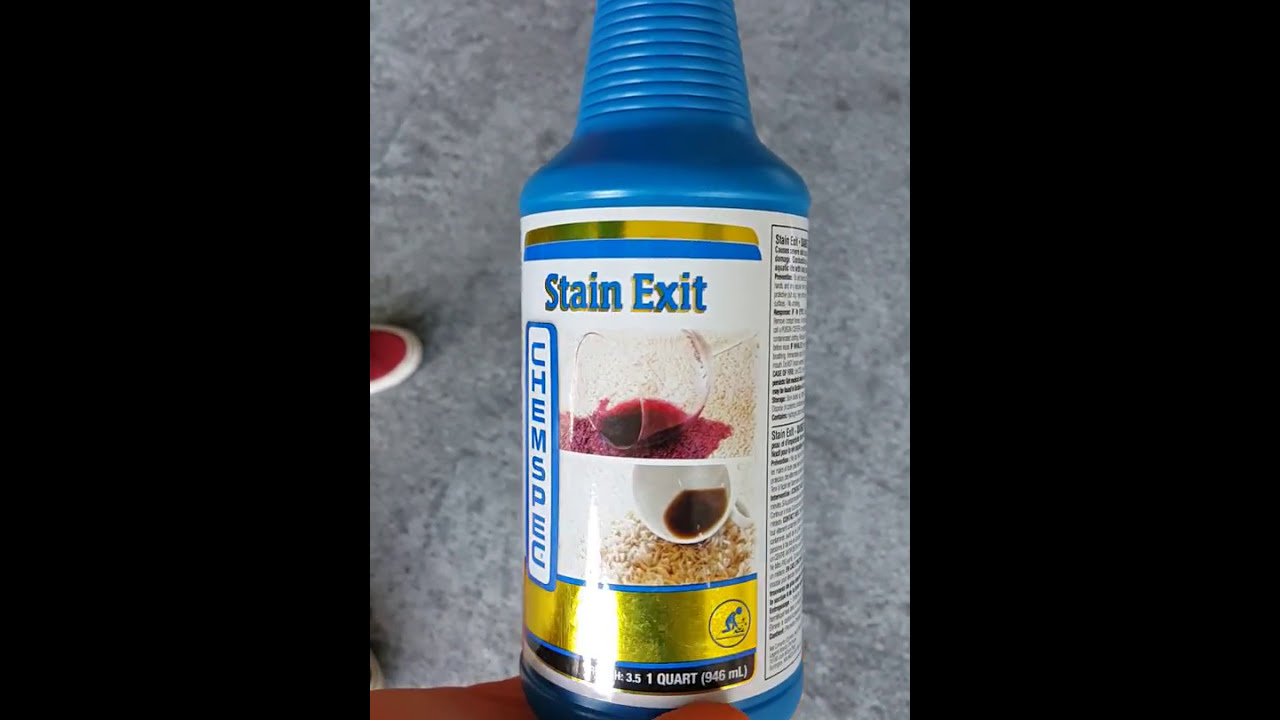 Usuwanie plamy z sok&oacute;w, kawy, herbaty, coli. Odplamiacz Chemspec Stain Exit