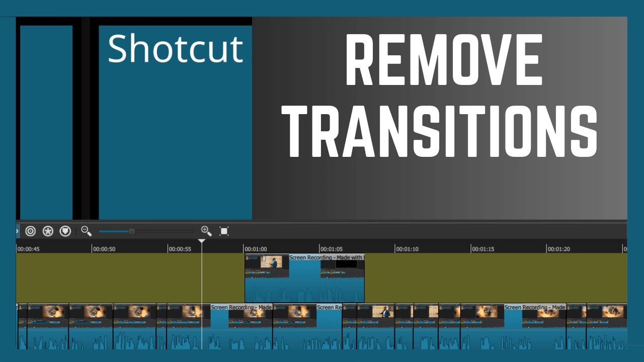 How To Remove Transitions On Videos In Shotcut | Shotcut Tutorial
