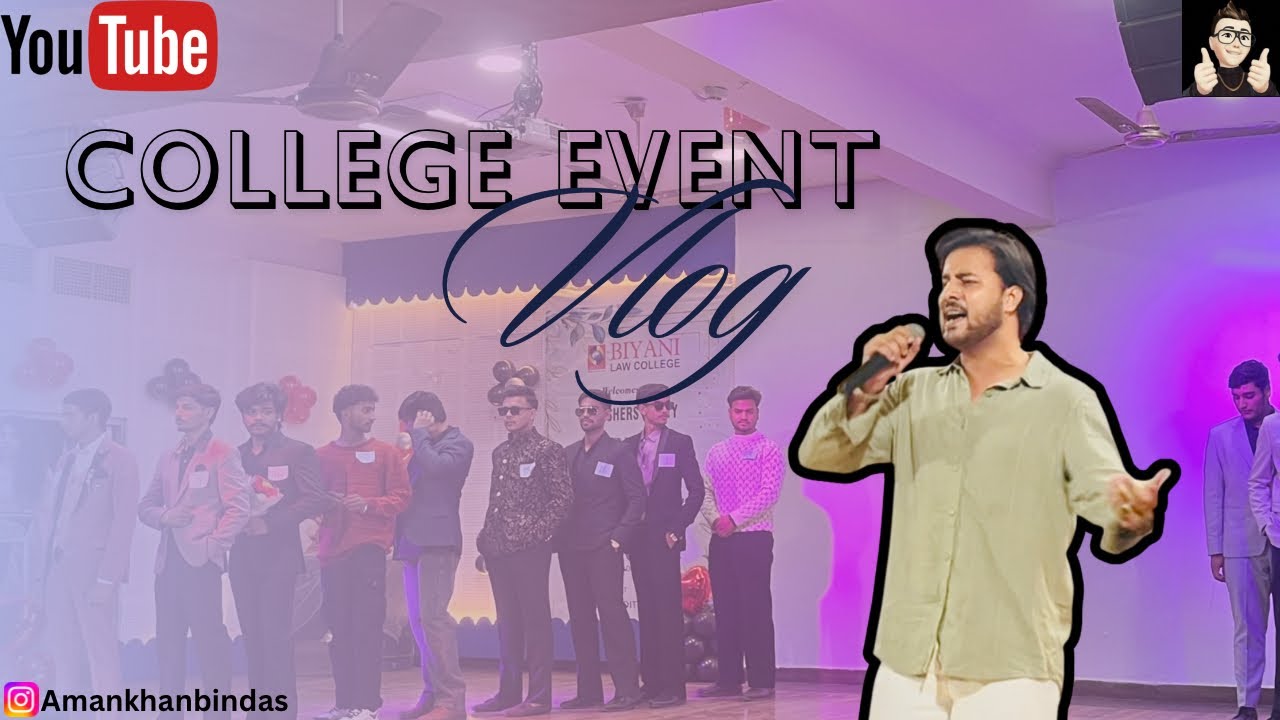 COLLEGE EVENT VLOG | AMANKHANBINDAS | FRESHERS2025| #biyani_college #vdn #jaipur #collegelife 