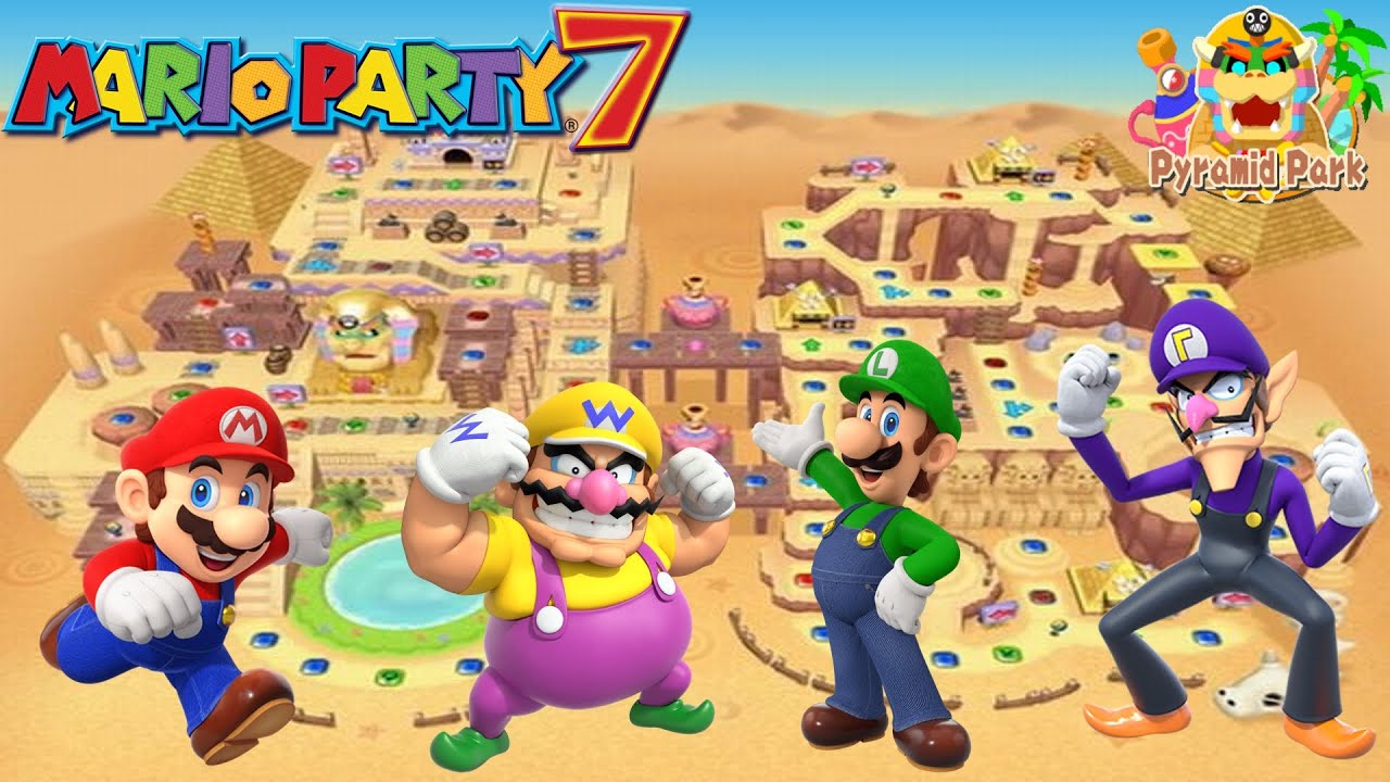 Mario Party 7 - Mario vs Wario vs Luigi vs Waluigi - Pyramid Park (Parco delle Piramidi)