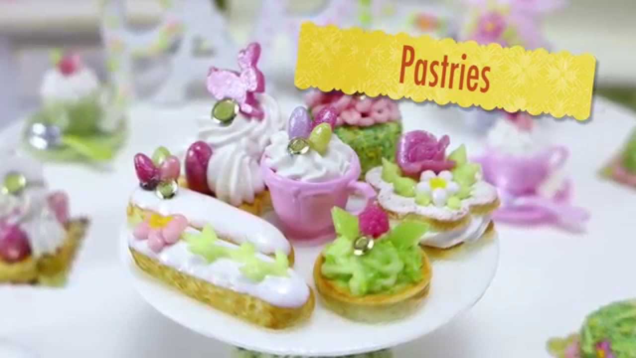 Miniature Polymer Clay Fimo Food for Easter / Spring in 12th scale