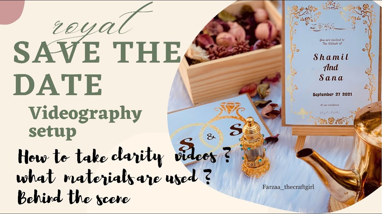 Royal save the date videography background setup👑 _Behind the scene_how to take clarity videos