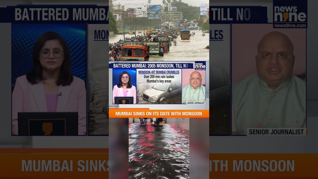Mumbai Flooded After Heavy Rain, Traffic and Train Services Hit Hard | News9