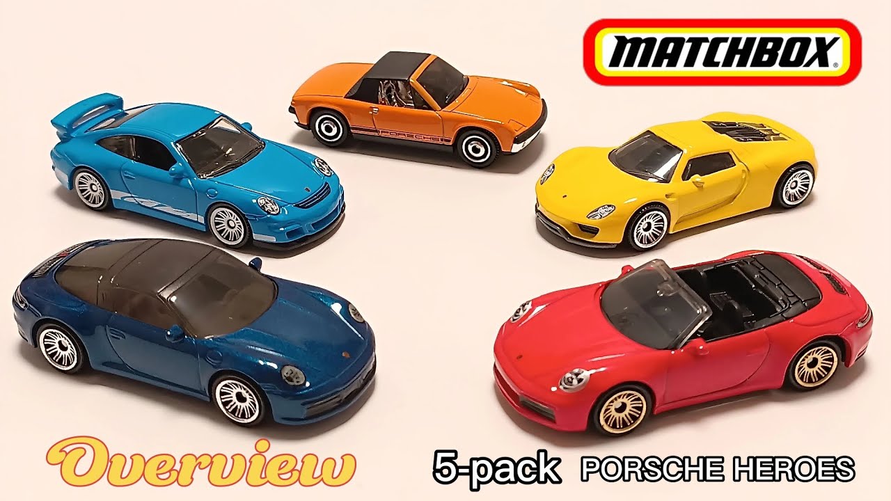 MATCHBOX.PORSCHE. 911 Carrera Cabriolet.918 Spyder. 914.911 Targa.911 GT 3.