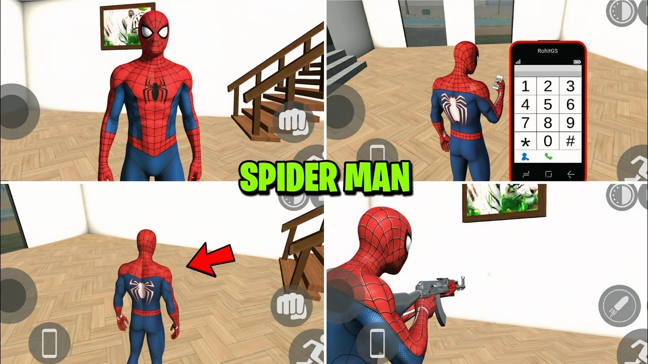 Indian bike driving 3D Spider-Man cheat code | Indian bike driving 3D Spider-Man character number 