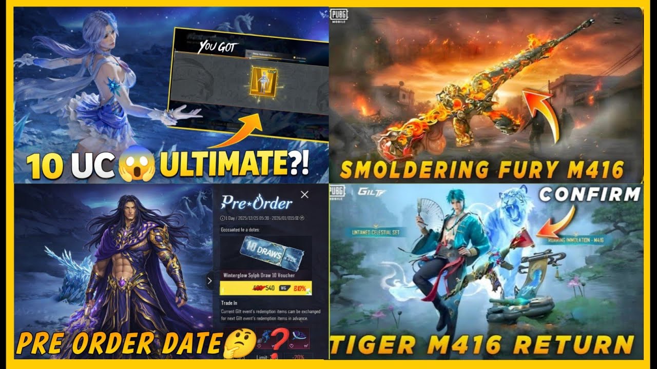 🔴 NEW SMOLDERING FURY M416 | PRE ORDER EVENT BGMI 4.2 | 10 UC 😱 NEW ULTIMATE SET BGMI