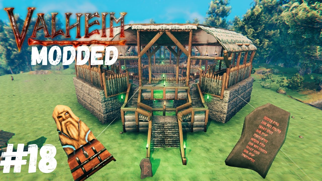 VALHEIM GAMEPLAY - MODDED #18 - MOD PLANBUILD SALVANDO SUAS CONSTRUÇÕES