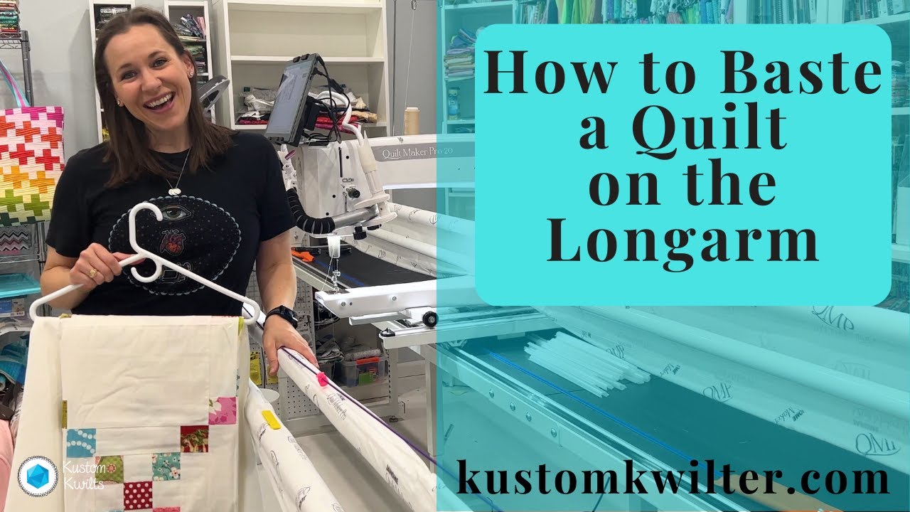 How to baste a quilt on the longarm