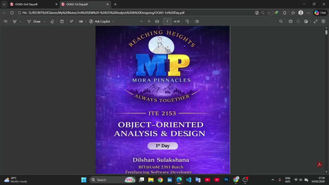 BIT@UoM - 3rd SEM - Object Oriented Analysis & Design