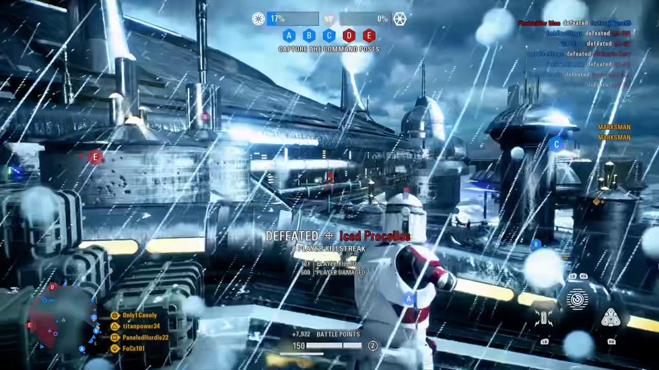 Clone Sniper holds back LEGIONS of droids to SUPPORT team!