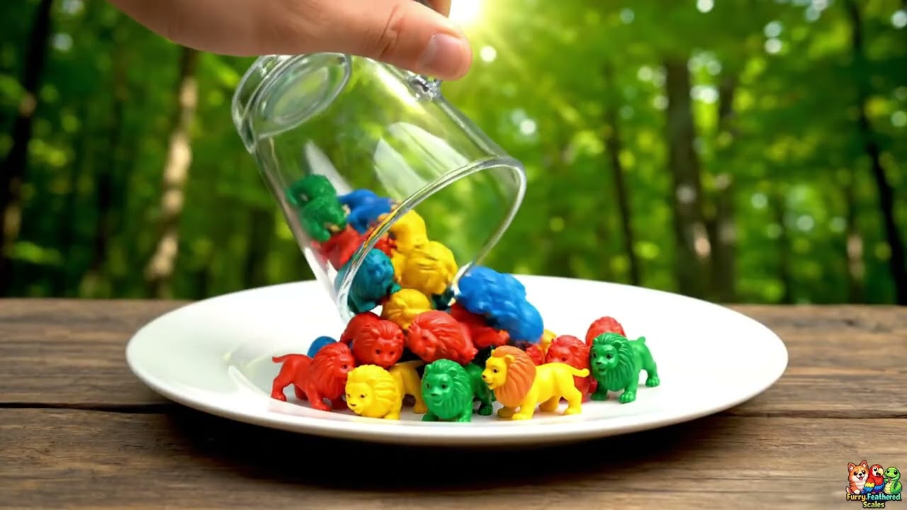 Cute Colorful Tiny Animals in a Glass Jar Compilation | Furry_Feathered_Scales | (EP40) #ai #animals