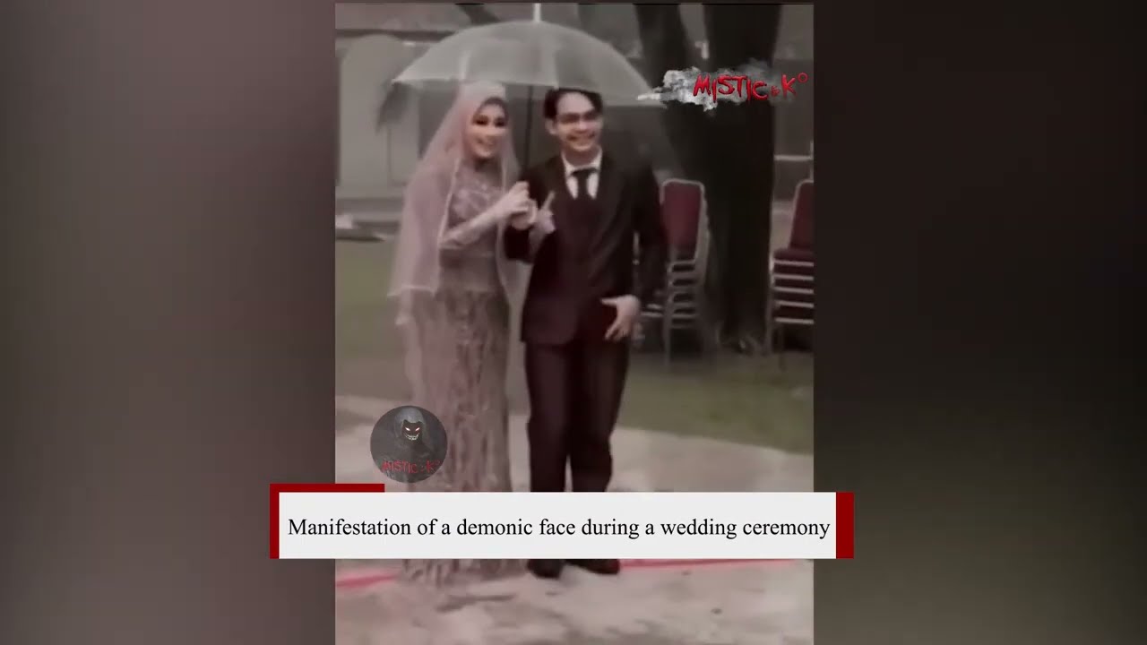 Real Ghost Videos. Manifestation of demonic entity at the wedding ceremony. Indonesia