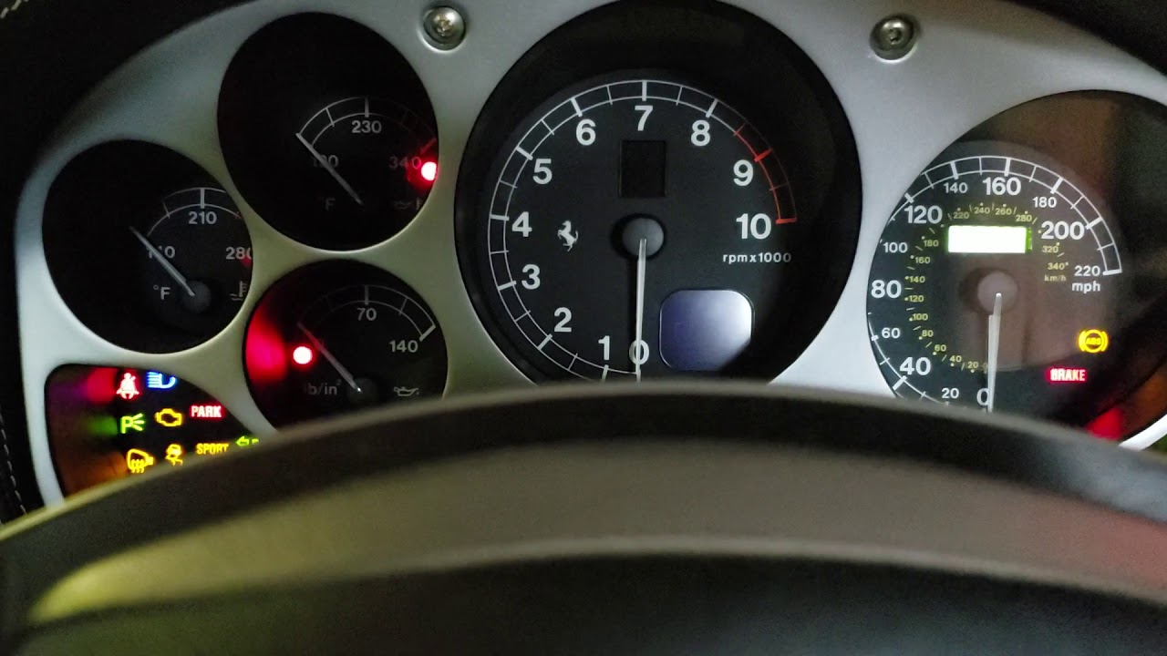 Ferrari 360 cold start