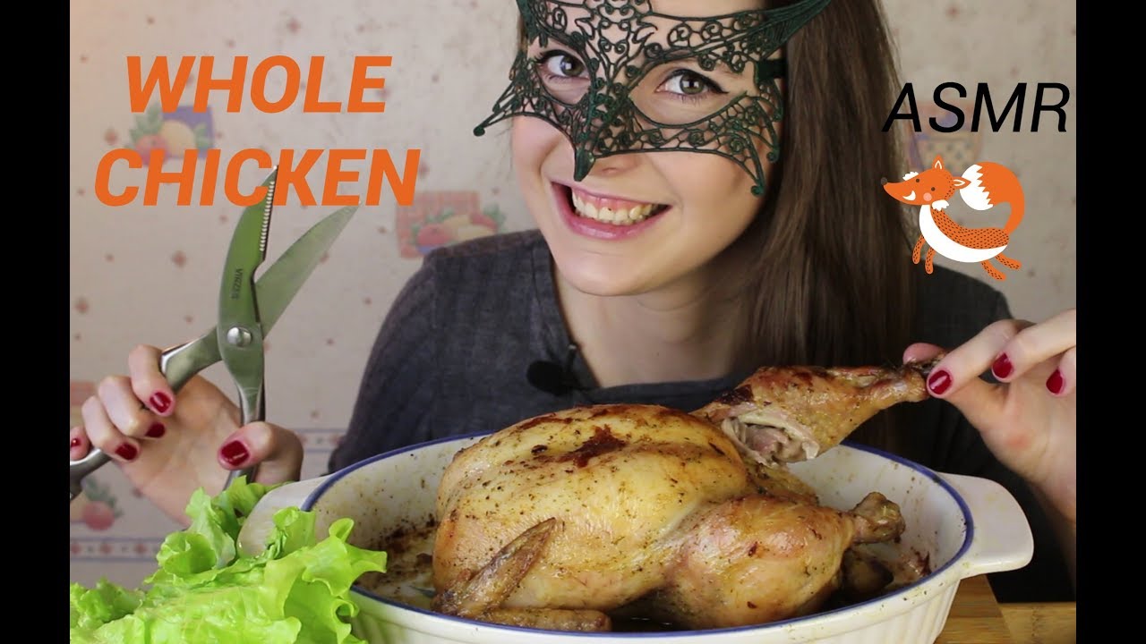 ASMR Курица с апельсинами/ASMR Mukbang Chicken with oranges COOKING & EATING