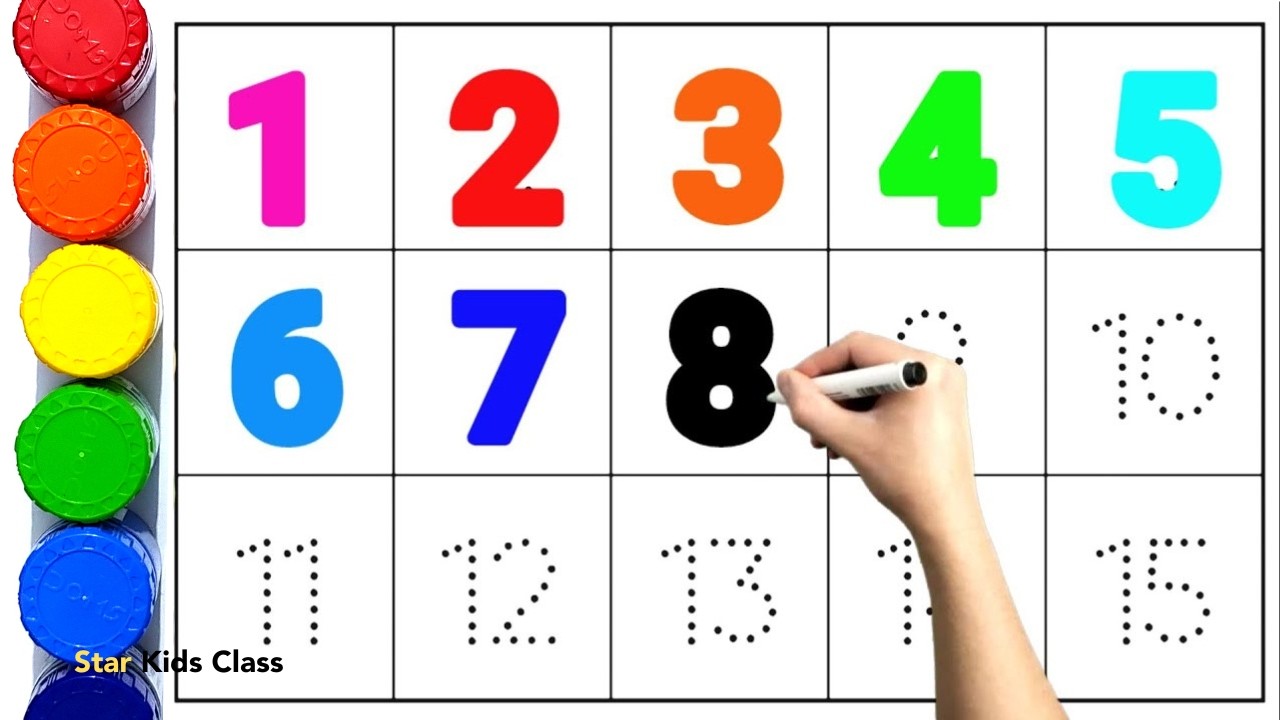 Learn to count, One two three, 123 Numbers, 123, 1 to 100 counting, abc, a to z alphabet - 161