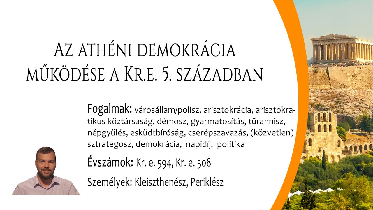Az athéni demokrácia működése a Kr. e. 5. században (Középszint)