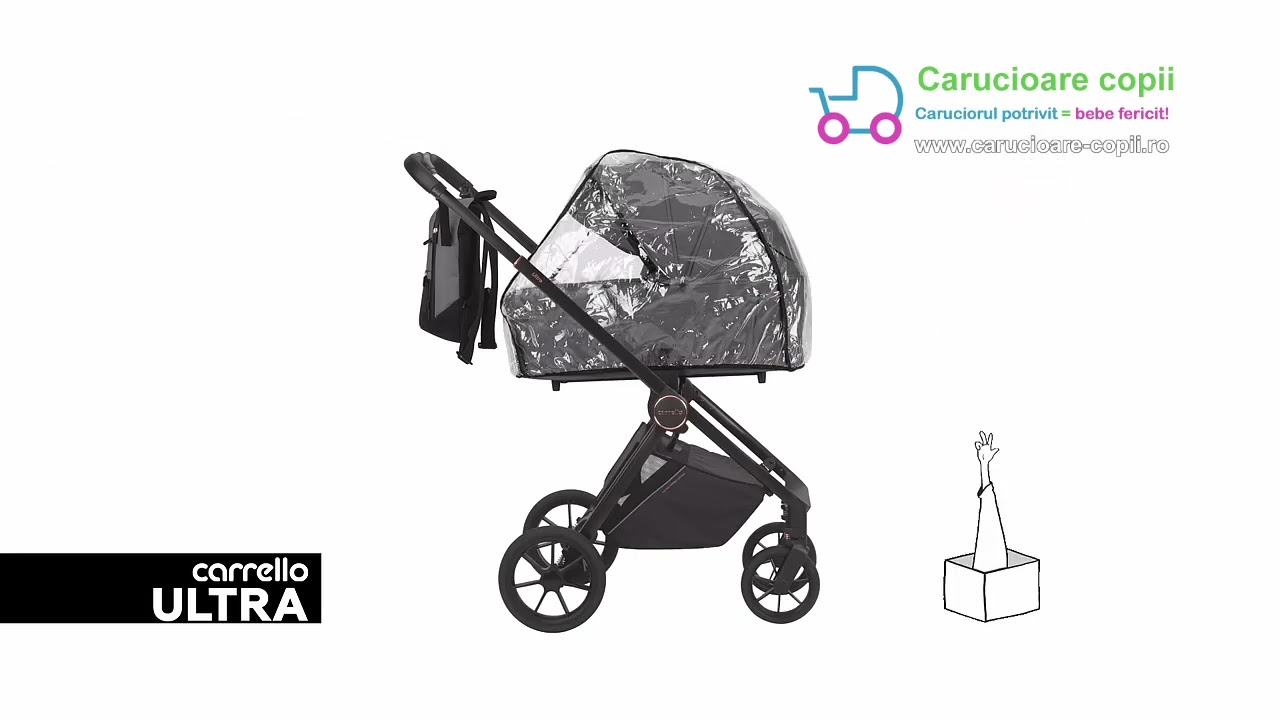 Carucior compact premium Carrello ULTRA 2 in 1 - www.carucioare-copii.ro