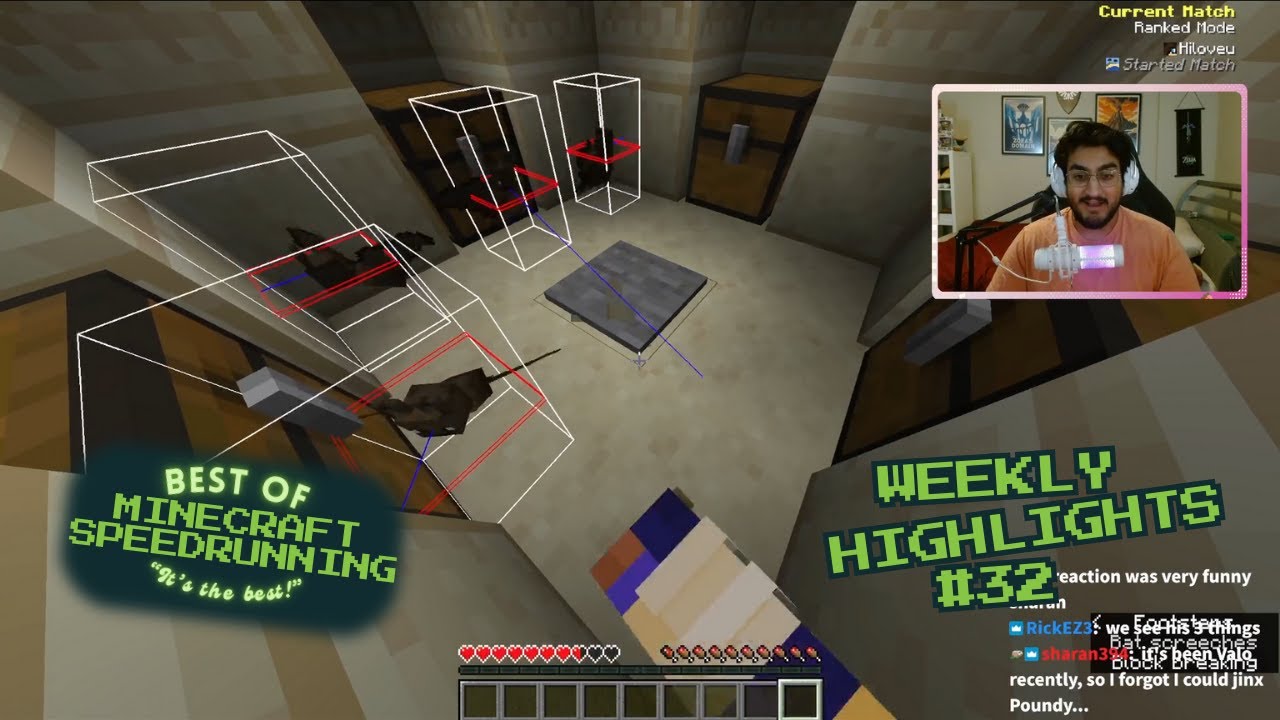 Minecraft speedrunning clips to watch while pretending to be productive