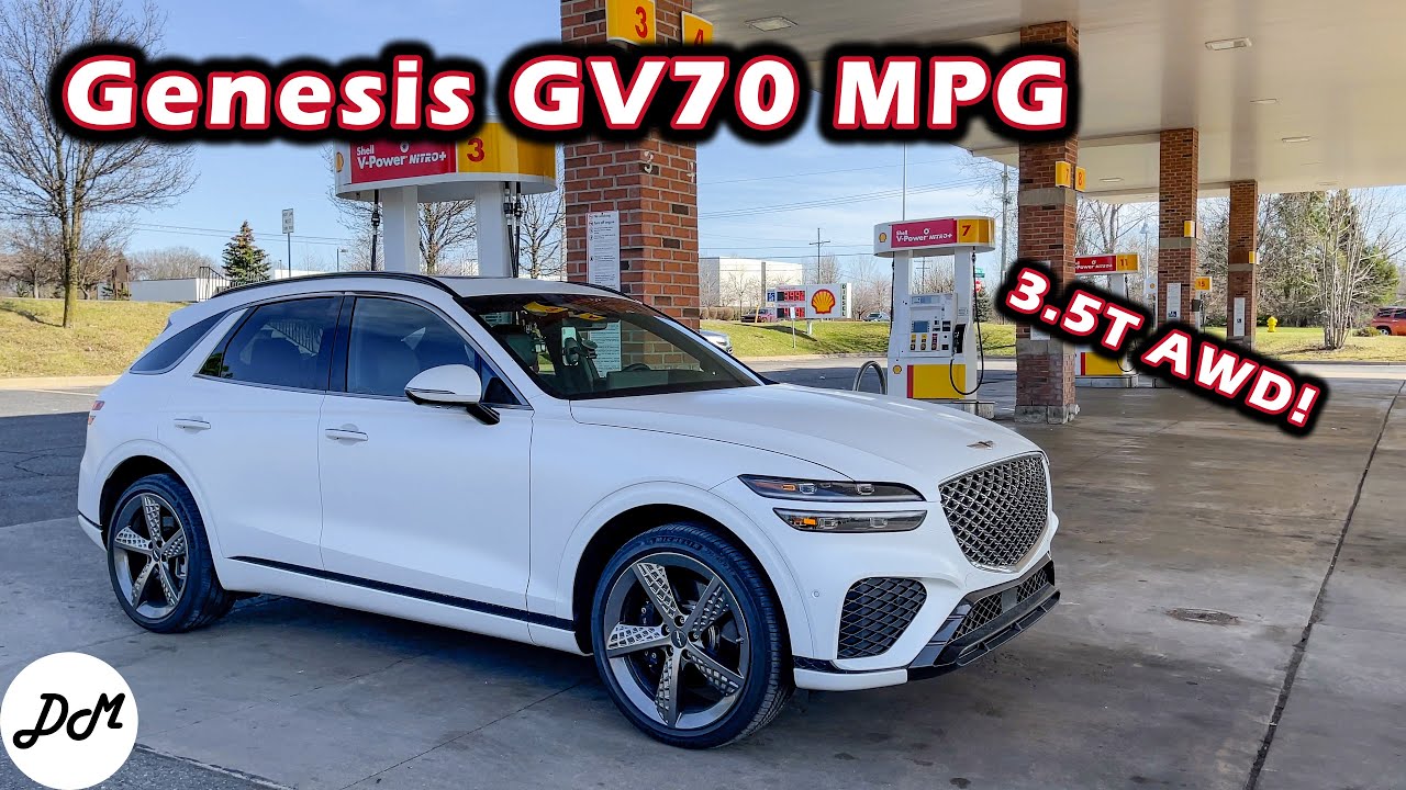 2022 Genesis GV70 3.5T AWD – MPG Test | Real-world Highway Fuel Economy