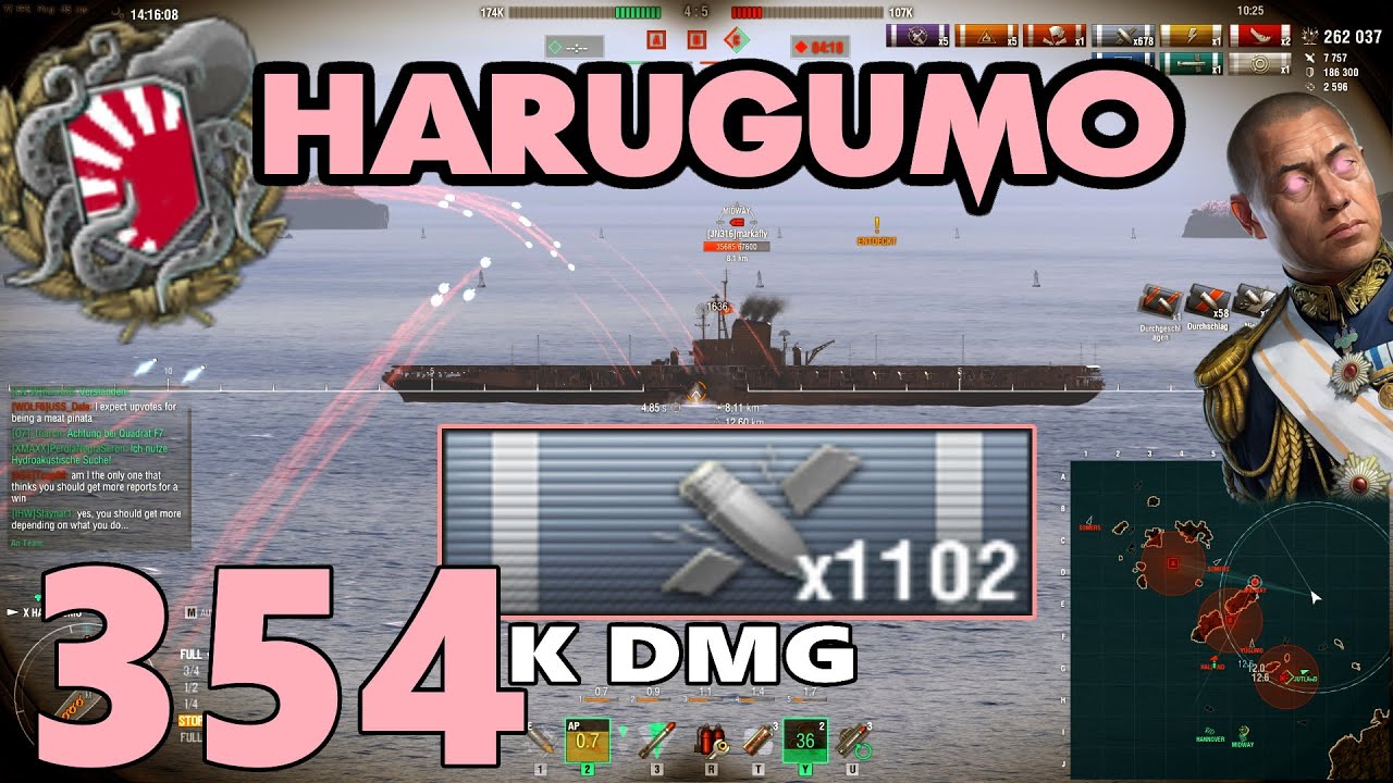 354K DMG  Harugumo - ULTIMATE GUNBOAT