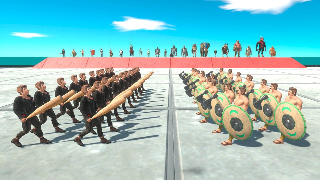 20 vs 20 Units With Weapons Tournament - Animal Revolt Battle Simulator