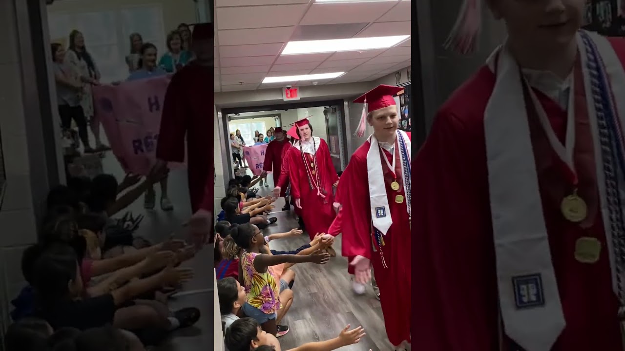 Brookwood Elementary senior walk 2023