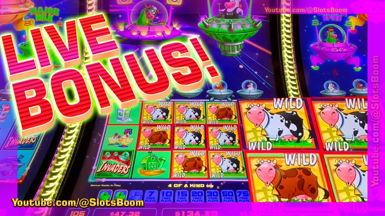 AGAIN BONUS!!! WILDS - TRIPLE BLAST FROM THE PLANET MOOLAH - CASINO SLOTS