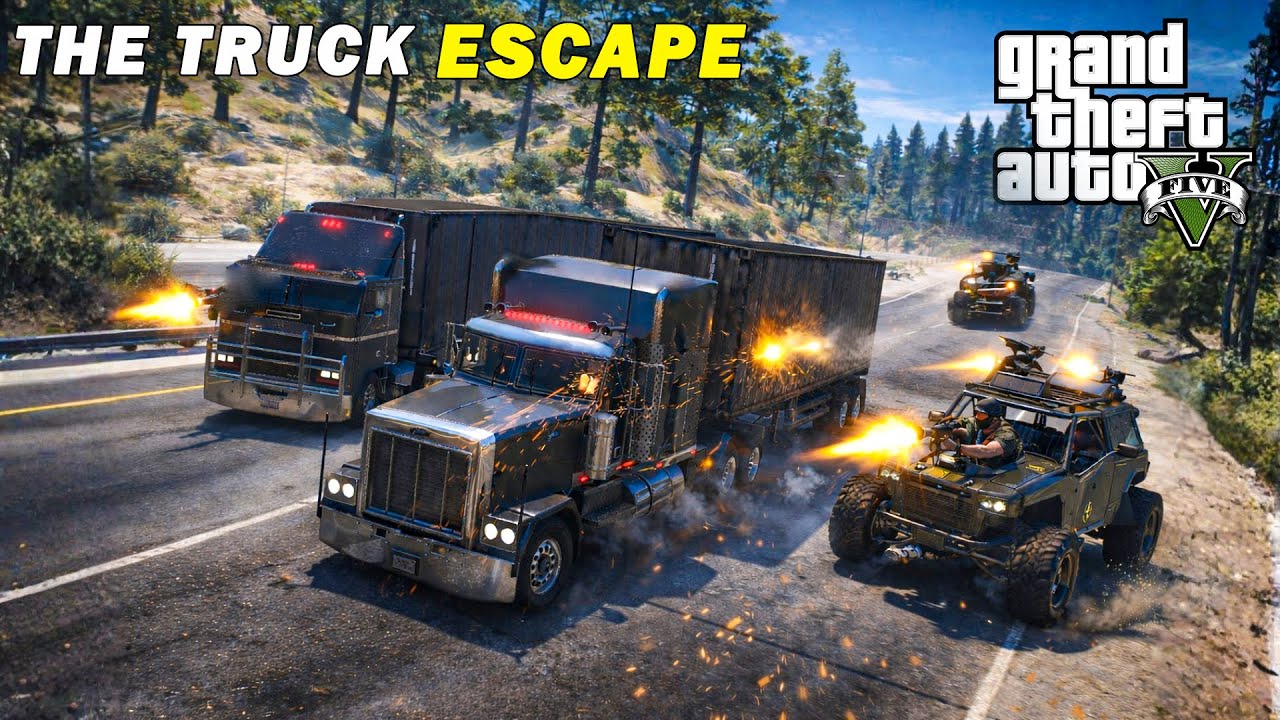 ESCAPE WITH TRUCKS FULL OF DRUGS | GTA 5 | WEB SERIES | GAMEPLAY